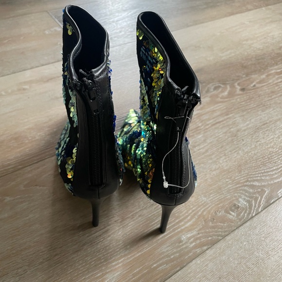 FOREVER 21 Sequin Embellished Ankle Boots - Multicolor - Picture 3 of 5